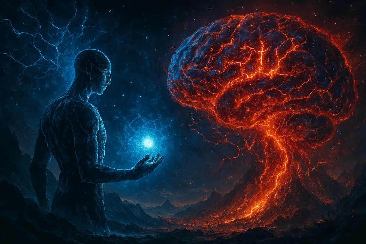 AI 聊天機器人與神經網絡概念圖